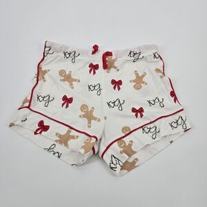 NWOT Katie J Gingerbread Pajama Shorts Small SHORTS ONLY